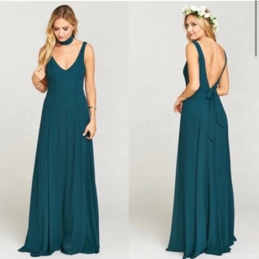 🫟 Show Me Your MuMu - NWT Teal Maxi Dress, Sz L